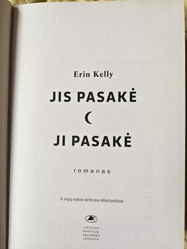 Jis pasakė ji pasakė - Erin Kelly, knyga 4