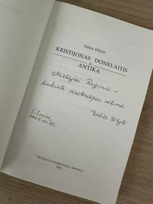 Kristijonas Donelaitis ir Antika - Dalia Dilytė, knyga 4