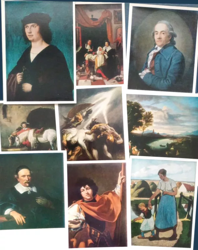 "Vakarų Europos tapyba", atvirukų rinkinys - Autorių Kolektyvas, knyga 4