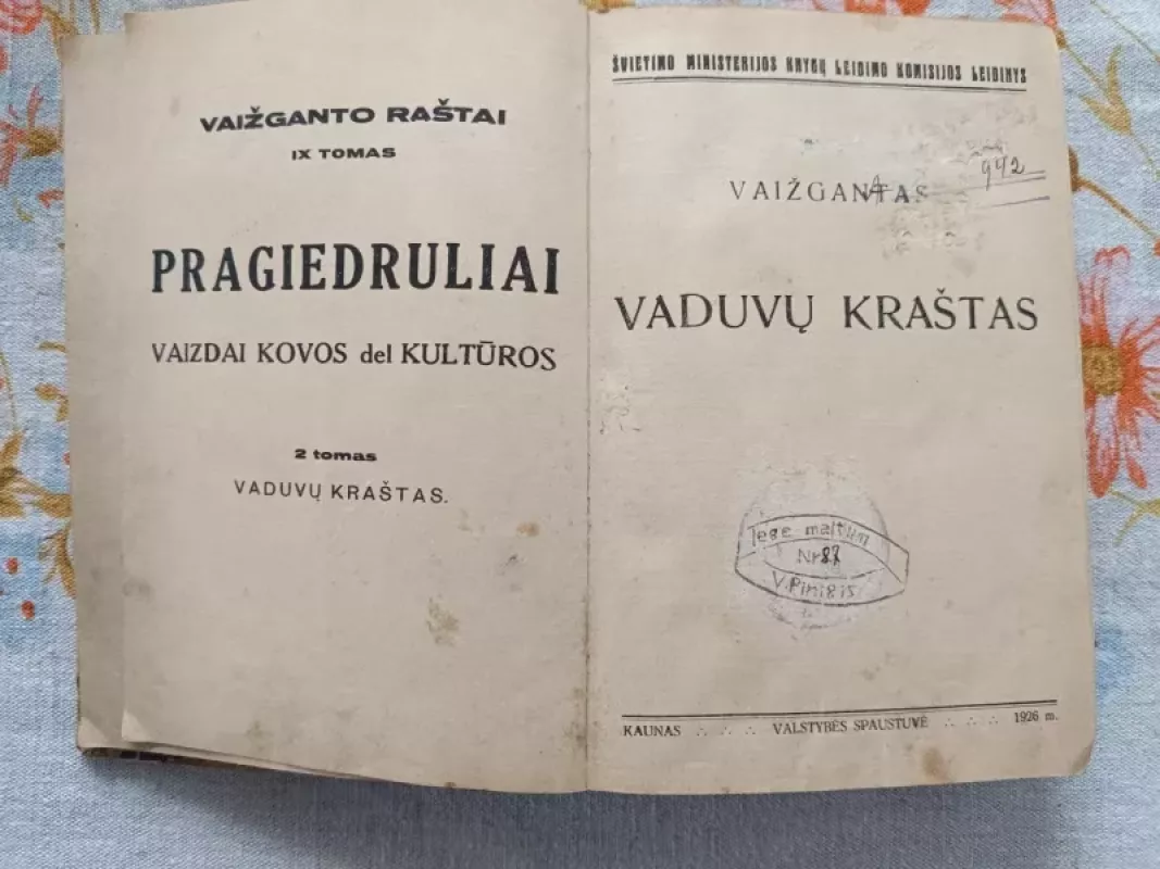 Vaižganto raštai IX tomas -  Vaižgantas, knyga 2