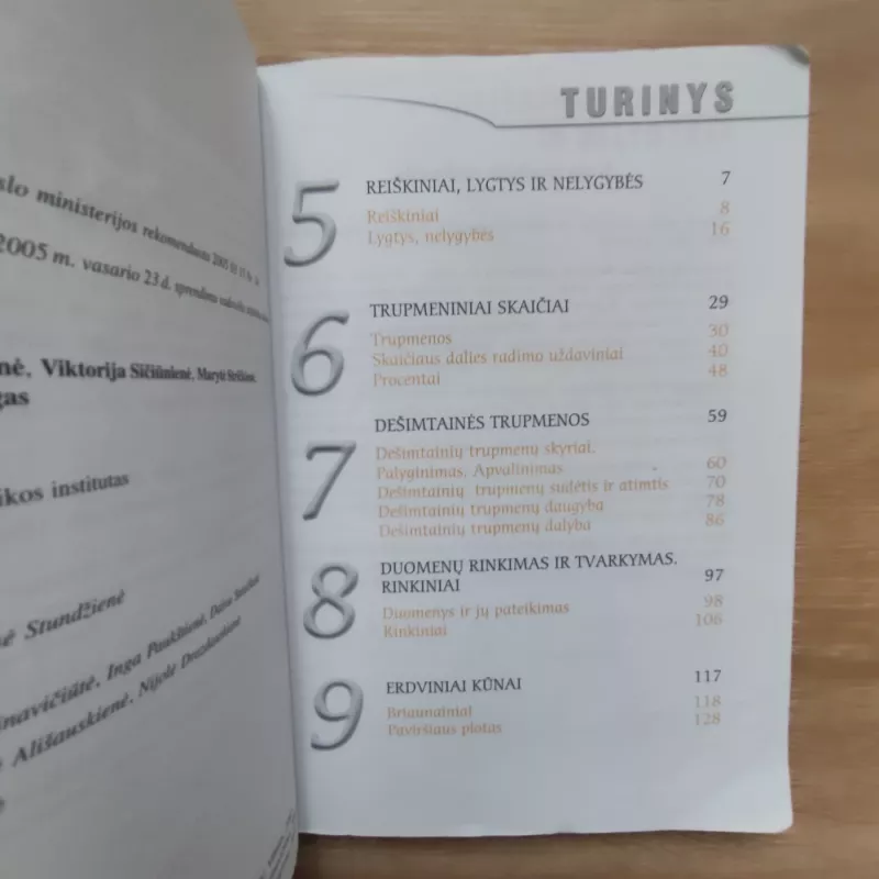 Matematika tau 5 klasė 2 dalis - Autorių Kolektyvas, knyga 3