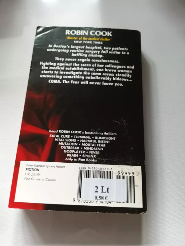 Coma - Robin Cook, knyga 4
