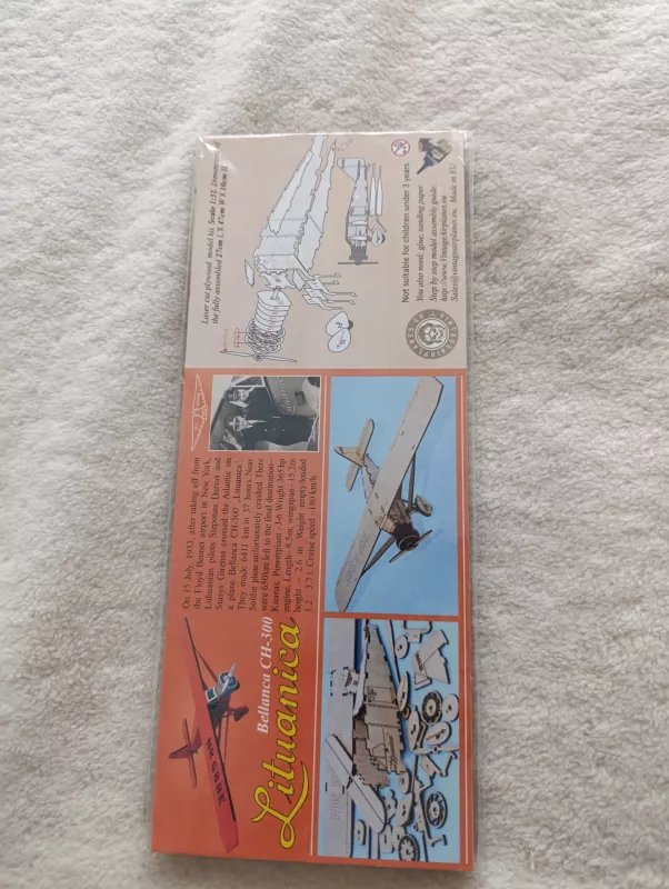 Medinis modelis Lituanica - , stalo žaidimas 2