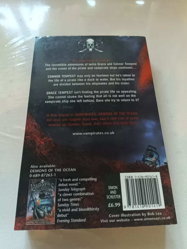 Vampirates Tide of Terror - Justin Somper, knyga 4