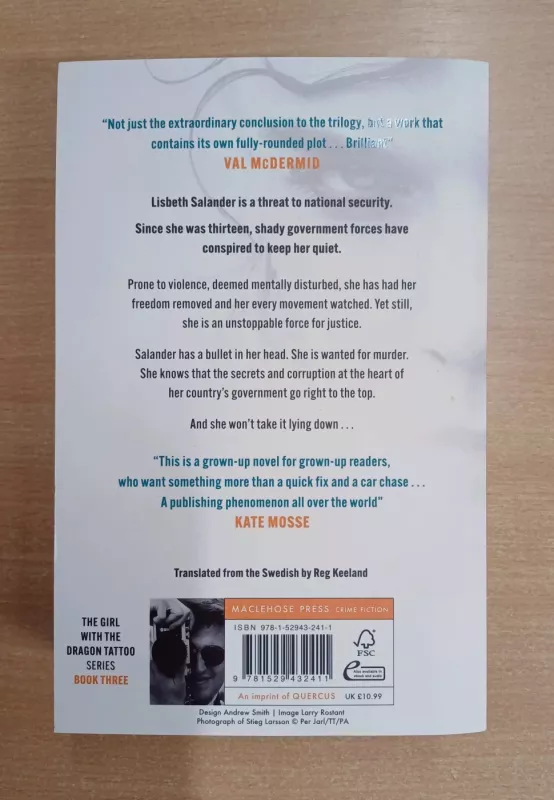 The Girl Who Kicked the Hornets' Nest - Stieg Larsson, knyga 3