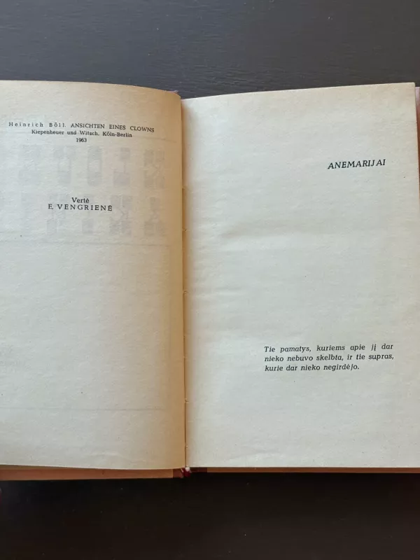 Klouno akimis - Heinrichas Belis, knyga 3