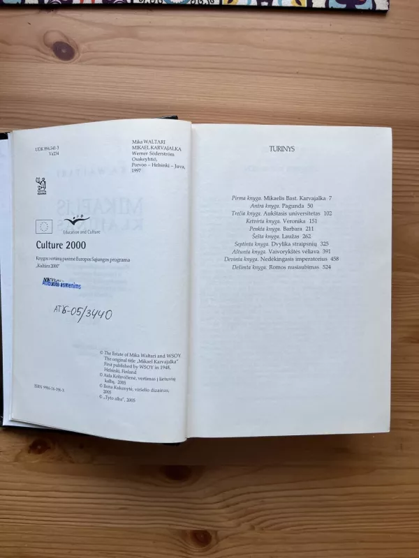 Mikaelis Klajūnas - Mika Waltari, knyga 3