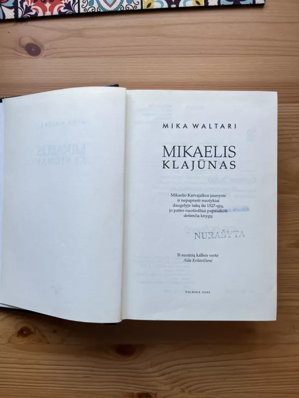 Mikaelis Klajūnas - Mika Waltari, knyga 6