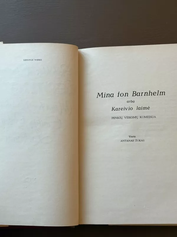 Mina fon Barnhelm. Emilija Galoti. Laokoonas - Autorių Kolektyvas, knyga 5