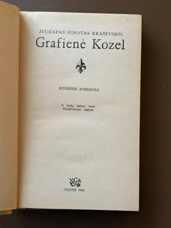 Grafienė Kozel - J.I. Kraševskis, knyga 3