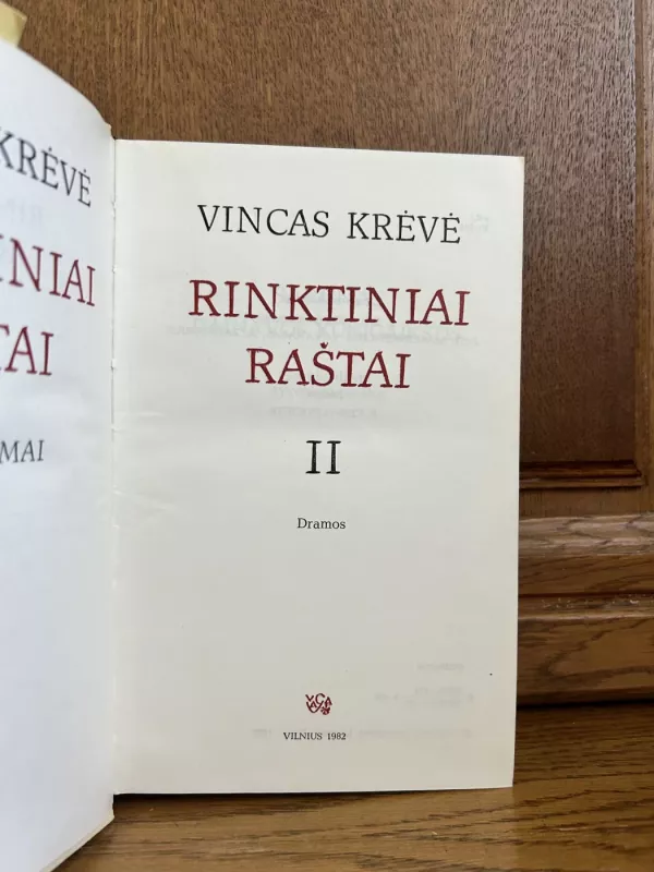 Vincas Krėvė rinktiniai Raštai 2 tomas - Vincas Krėvė, knyga 3