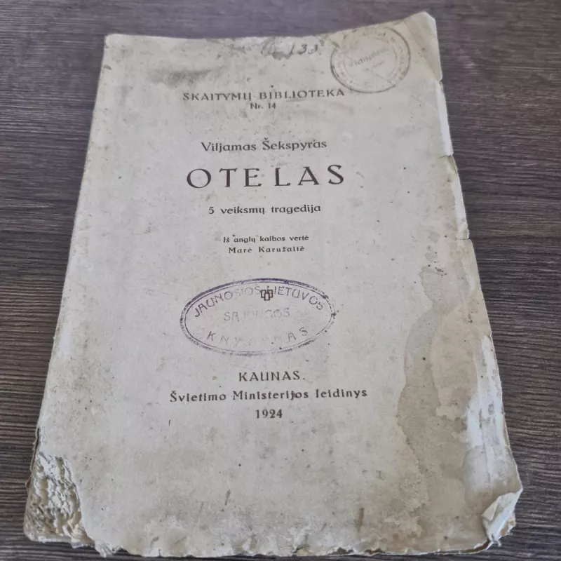 Otelas (5 veiksmų tragedija) - Viljamas Šekspyras, knyga 4
