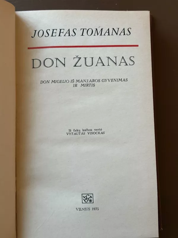 Don Žuanas - Josefas Tomanas, knyga 3