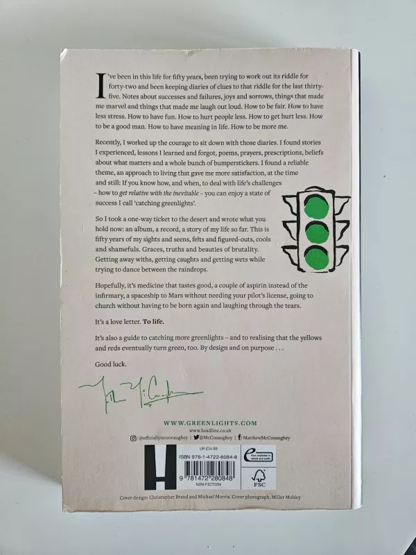 Greenlights - Matthew MCconaughey, knyga 3