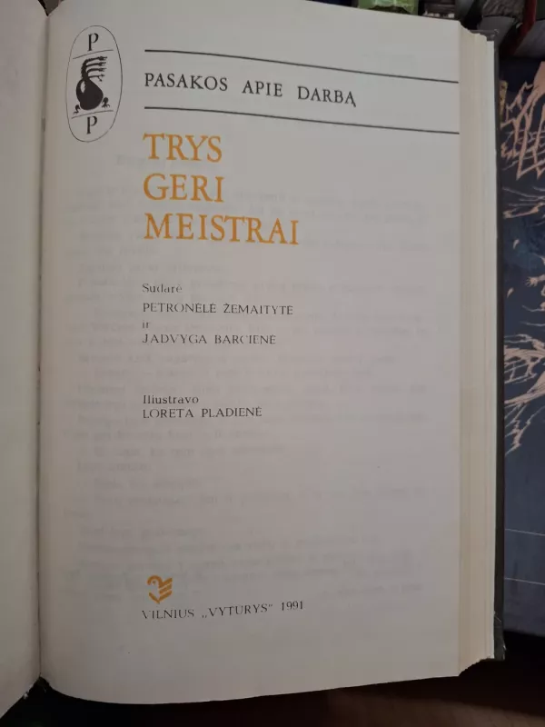 Trys geri meistrai - Petrė Žemaitytė, knyga 3