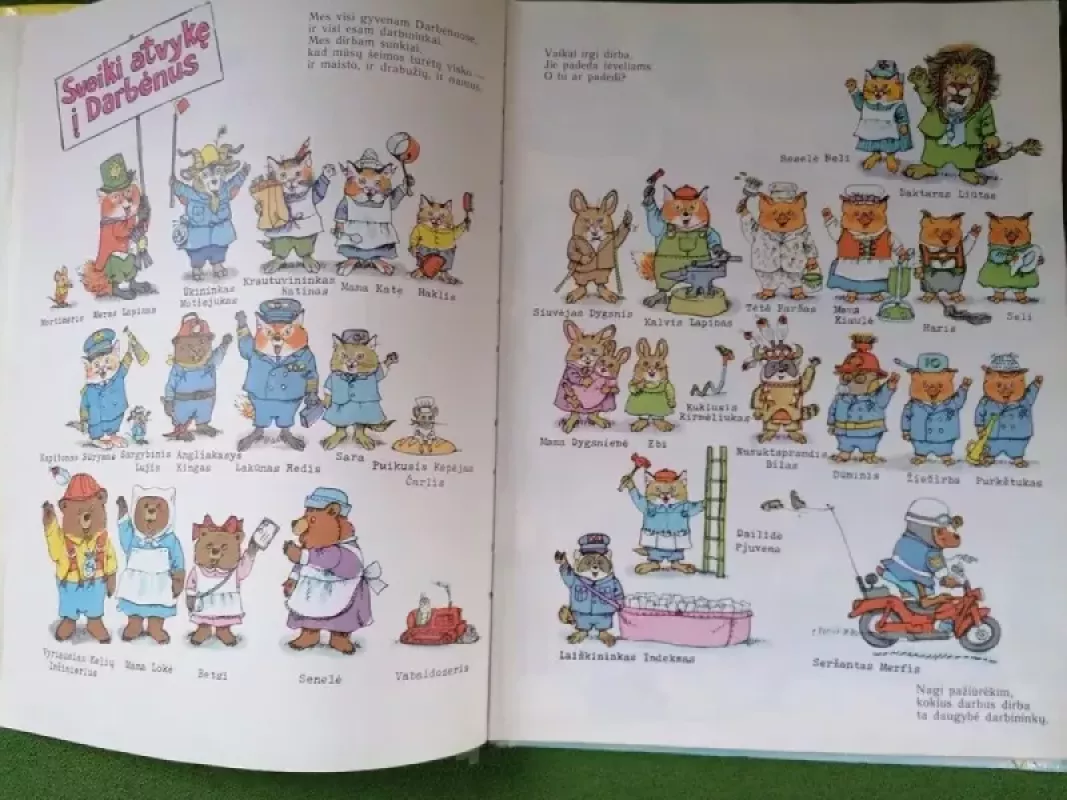 Ką žmonės dirba visą dieną - Richard Scarry, knyga 6