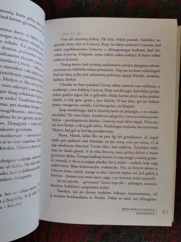 Dienoraštis ir prisiminimai - Marija Gimbutienė, knyga 5