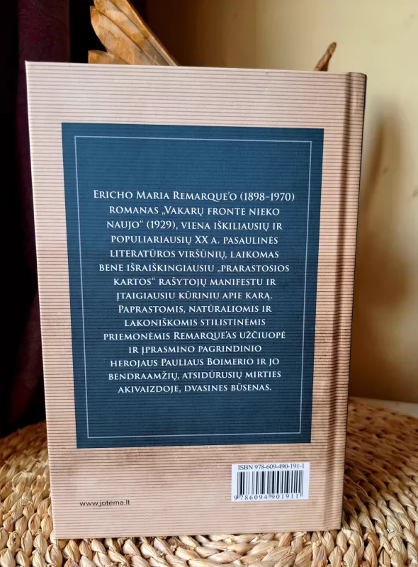 Vakarų fronte nieko naujo - Erich Maria Remarque, knyga 3