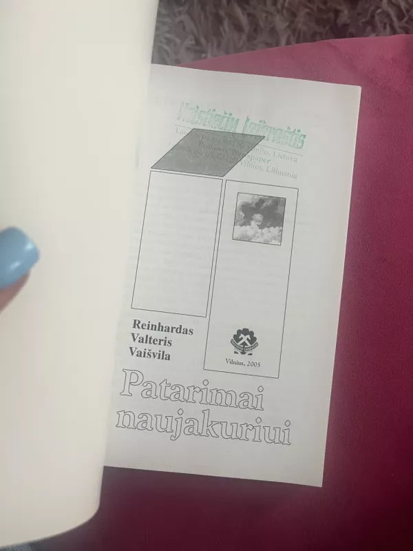 Patarimai naujakuriui - Reinhardas Valteris Vaišvila, knyga 5