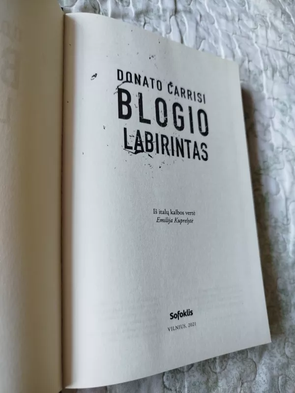 Blogio labirintas - Donato Carrisi, knyga 3