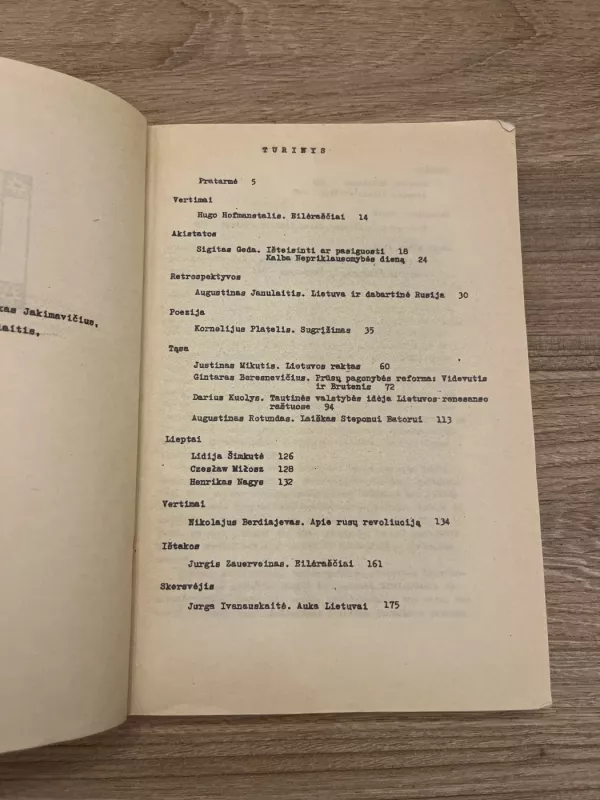 Sietynas, 1989 m., Nr. 5 - Autorių Kolektyvas, knyga 6