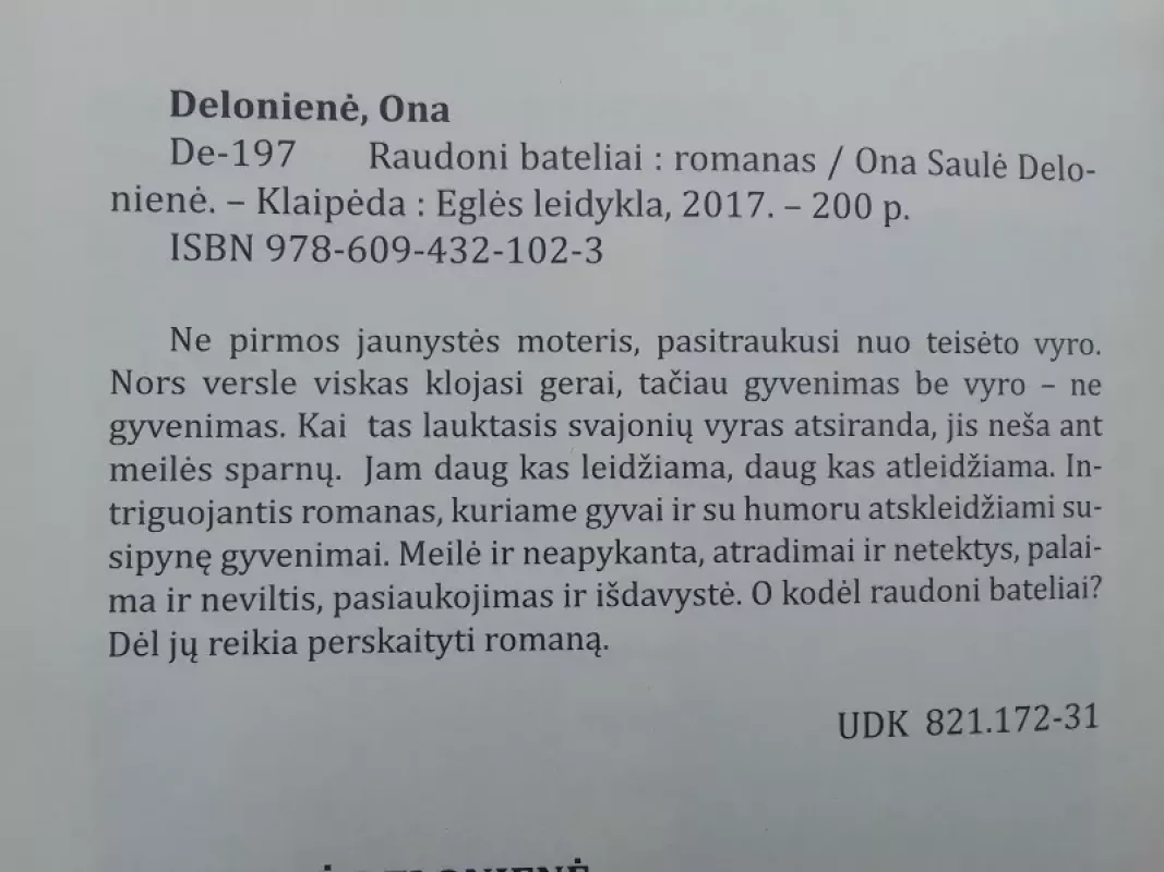 Raudoni bateliai - Ona Saulė Delonienė, knyga 3