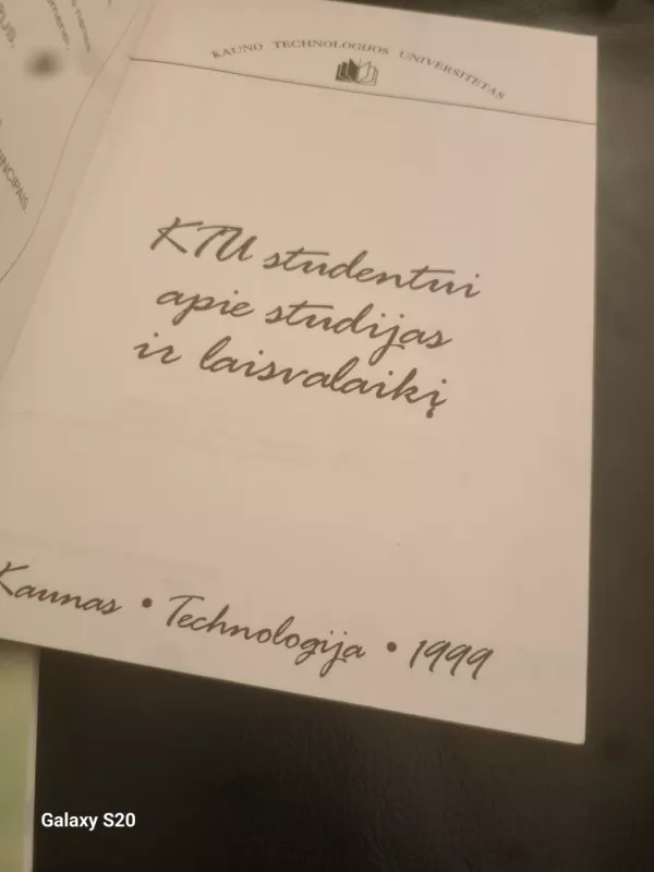 KTU studentui apie studijas ir laisvalaikį - Autorių Kolektyvas, knyga 4