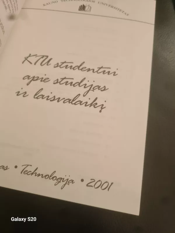 KTU studentui apie studijas ir laisvalaikį - Autorių Kolektyvas, knyga 3
