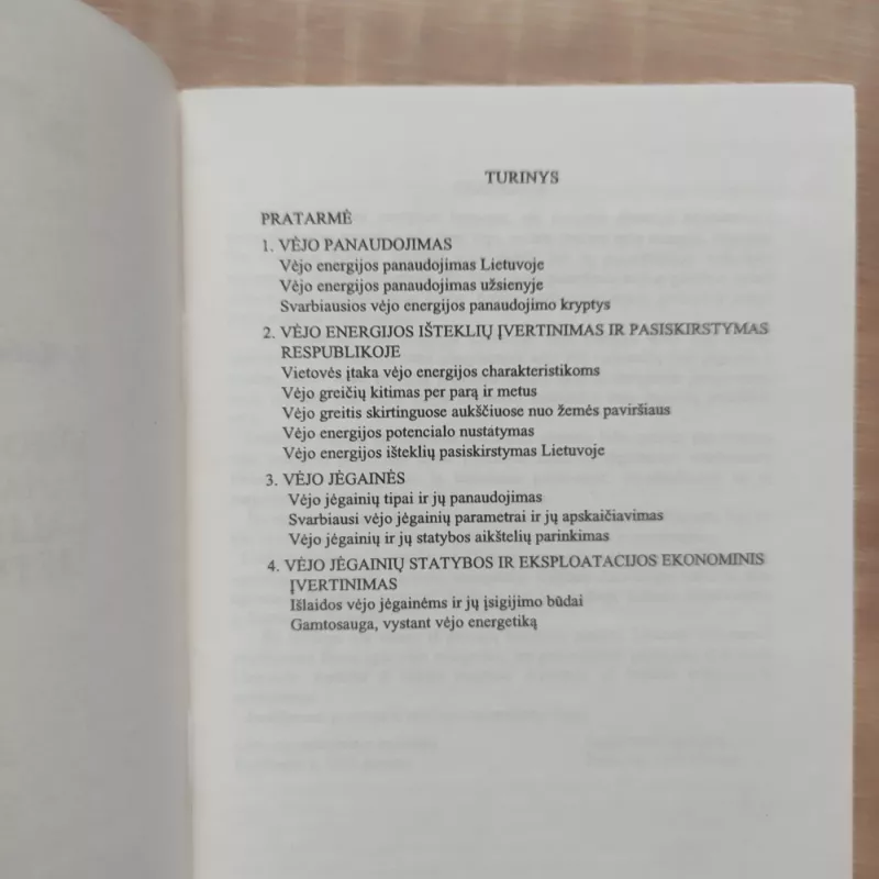Vėjo energijos panaudojimo galimybės Lietuvoje - V. Katinas, A.  Tumosa, knyga 3
