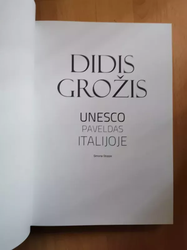 Didis grožis UNESCO paveldas Italijoje - Simonia Stoppa, knyga 4