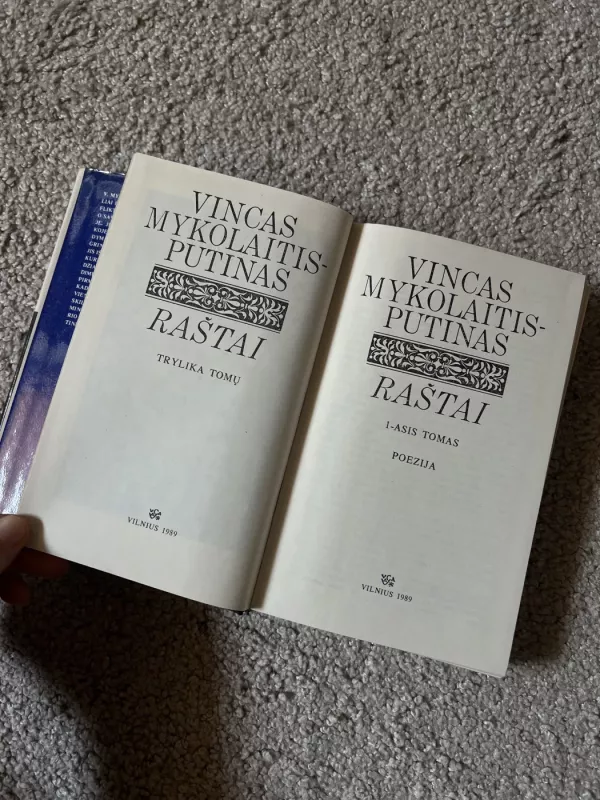 Vincas Mykolaitis Putinas Raštai 1 tomas - Vincas Mykolaitis Putinas , knyga 5
