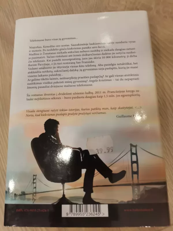 Angelo kvietimas - Guillaume Musso, knyga 3