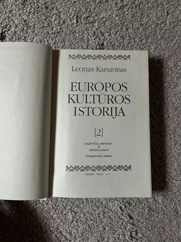 Europos kultūros istorija (2 tomas) - Levas Karsavinas, knyga 4