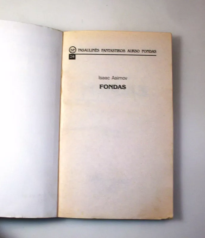 Fondas (20) - Isaac Asimov, knyga 5