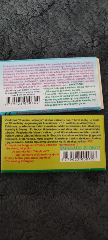 Klausiu?-Atsakyk! - , stalo žaidimas 3