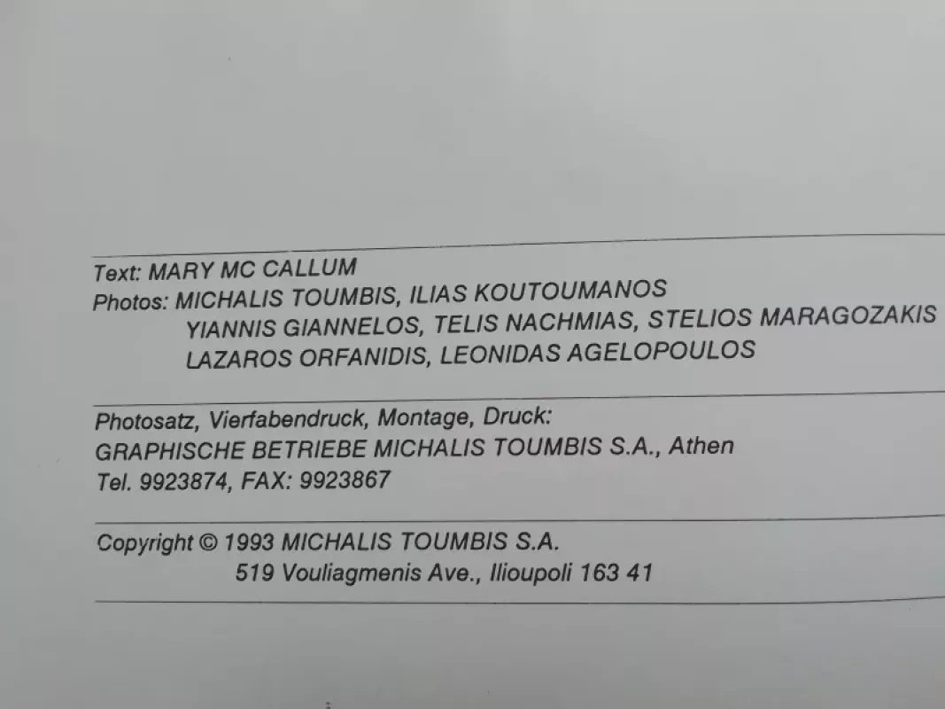 Griechenland: Geschichte, Kunst Völkerkunde, Routen - Tekstas: Mary Mc Callum, Foto: MIchalis Toumbis ir kt., knyga 4