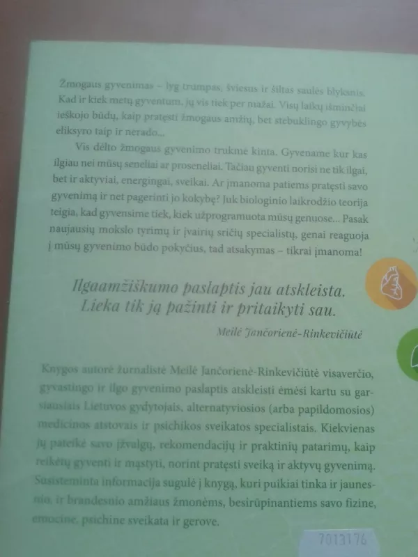 Ilgaamžiškumo paslaptys - Meilė Jančorienė-Rinkevičiūtė, knyga 4