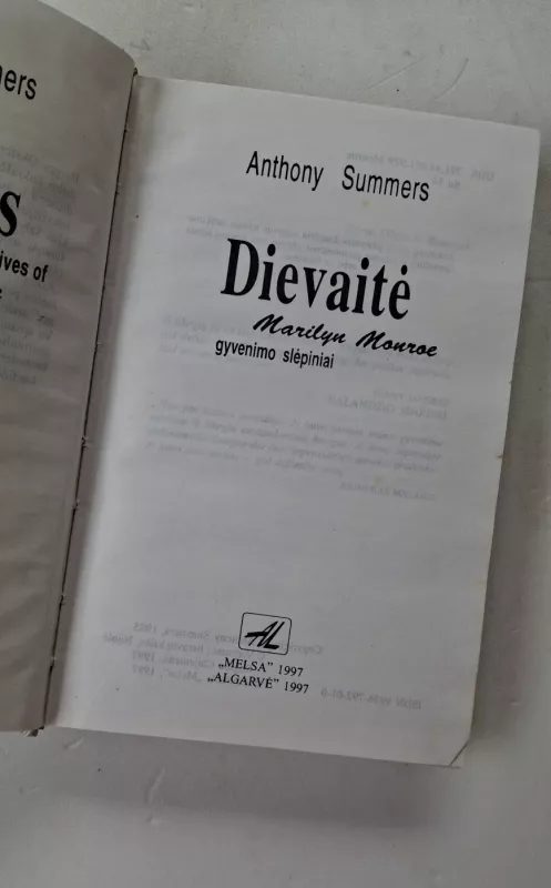 Dievaitė. Marilyn Monroe gyvenimo slėpiniai - Anthony Summers, knyga 4