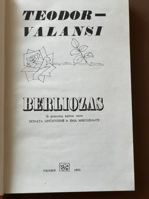Berliozas - Teodor Valansi, knyga 3