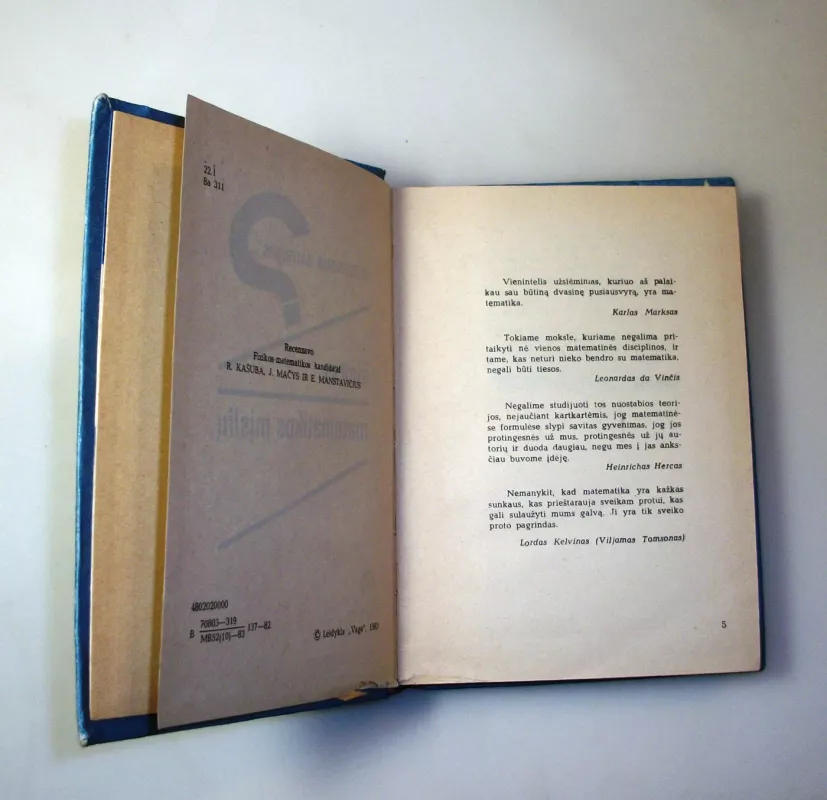 Šimtas matematikos mįslių - Aleksandras Baltrūnas, knyga 6