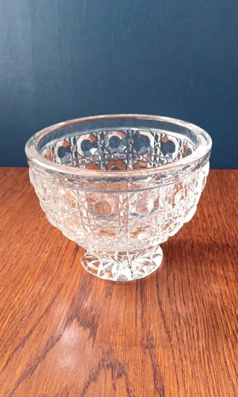 Krištolinė vazelė, saldaininė, 10cm aukštis - , namai ir interjeras 2