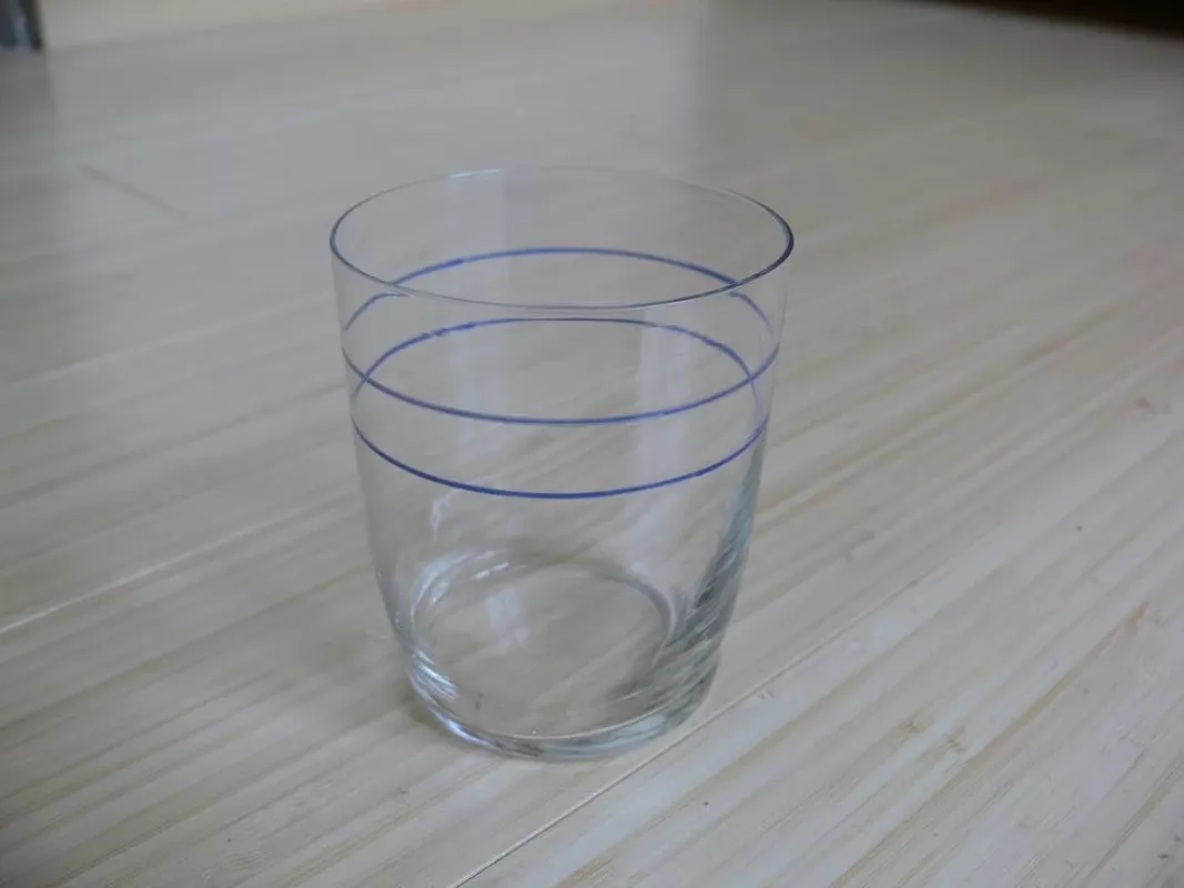 6 Stikliukai - Stiklinaitės Su Mėlynais Dryžiukais - , namai ir interjeras 3