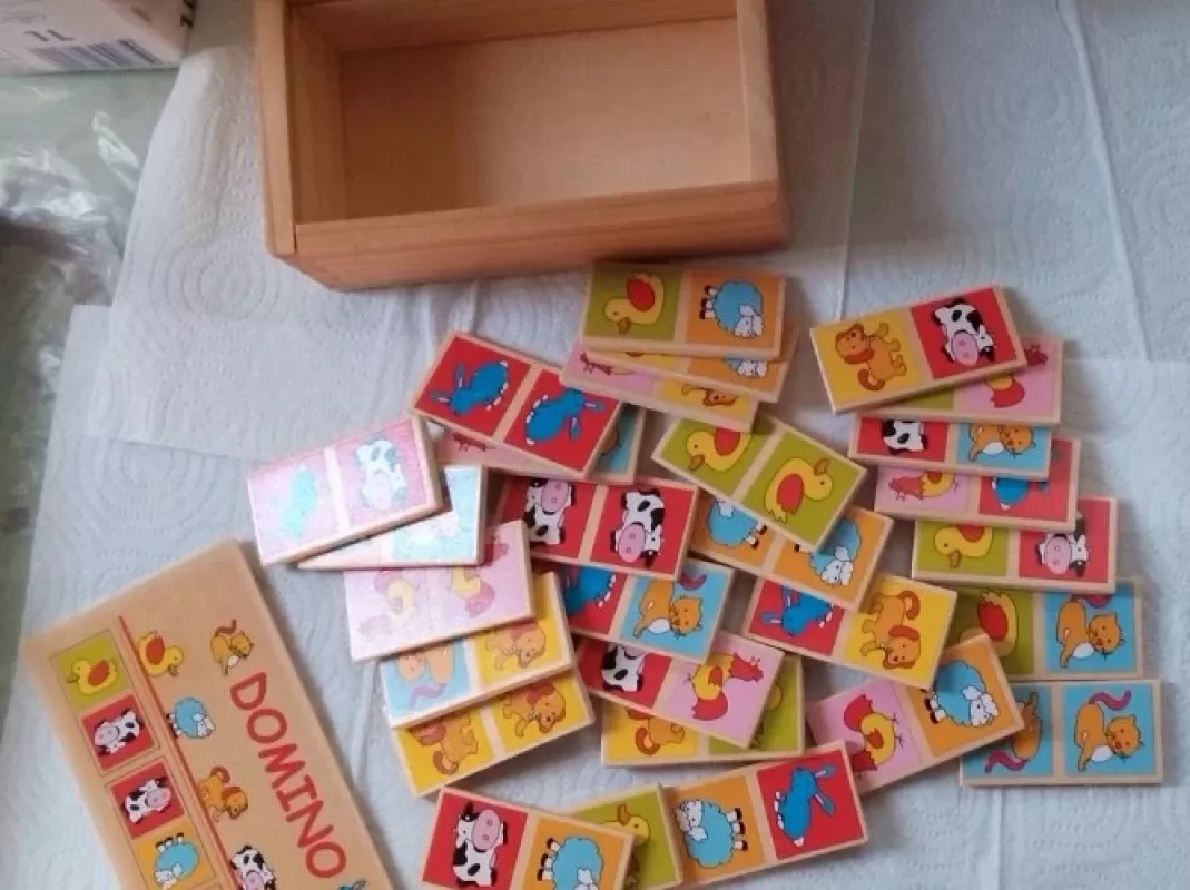 Medinis Domino su gyvūnais - , stalo žaidimas 4