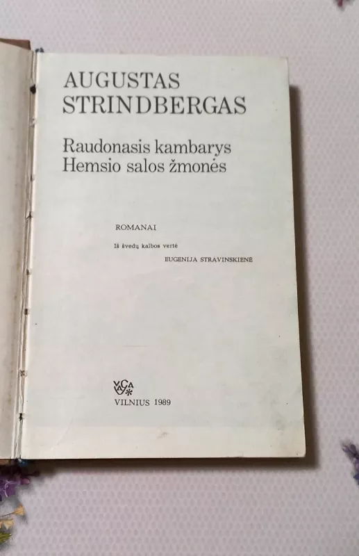 Raudonasis kambarys. Hemsio salos žmonės - August Strindberg, knyga 3