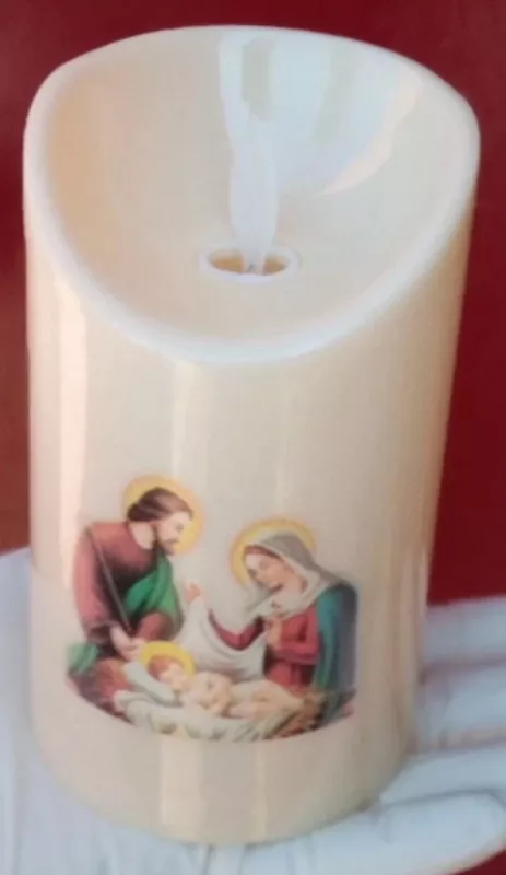 Plastikinė žvakė su baterijomis - , namai ir interjeras 2