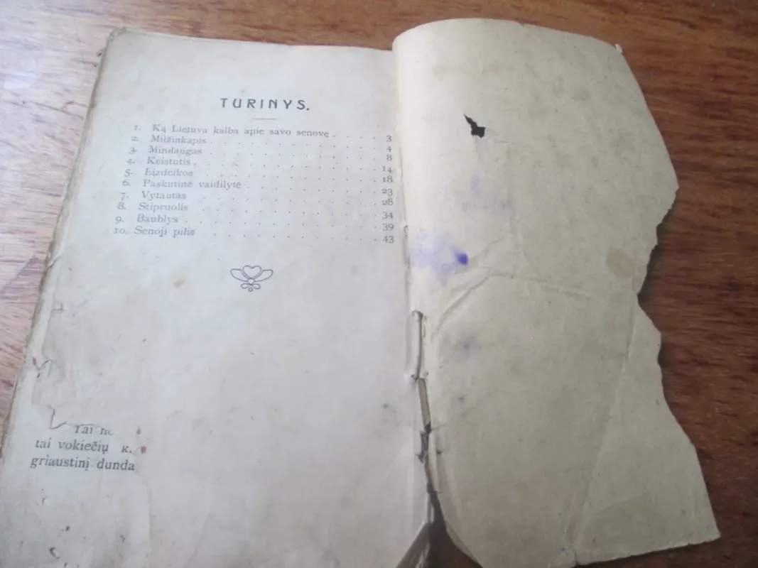 Apie Lietuvos senovę (10 pasakojimų). - Pranas Mašiotas, knyga 4