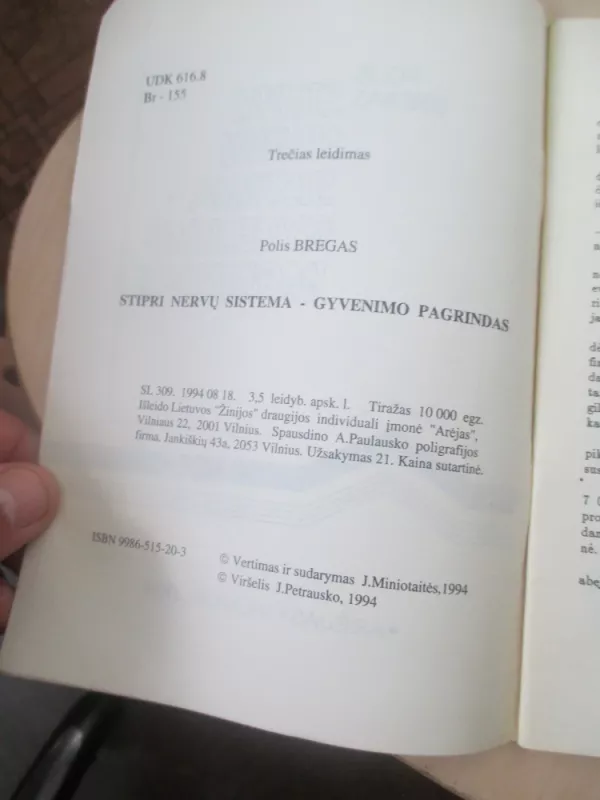 Stipri nervų sistema-gyvenimo pagrindas - Polis Bregas, knyga 5