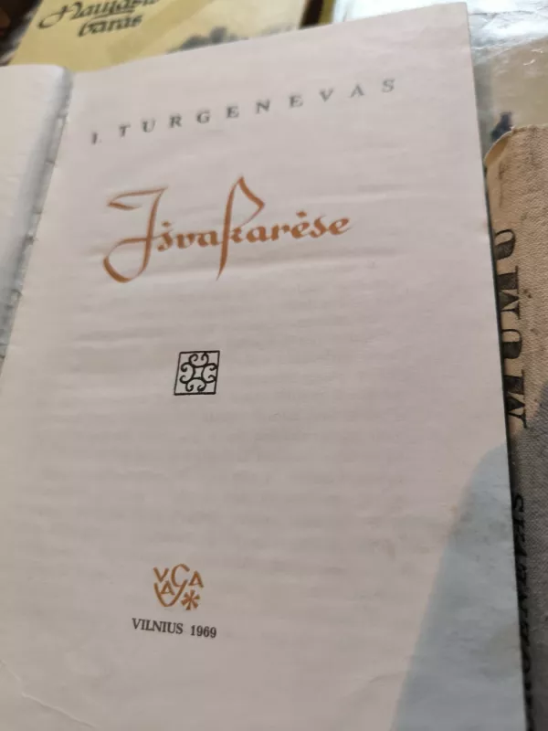 Išvakarėse - Ivanas Turgenevas, knyga 3