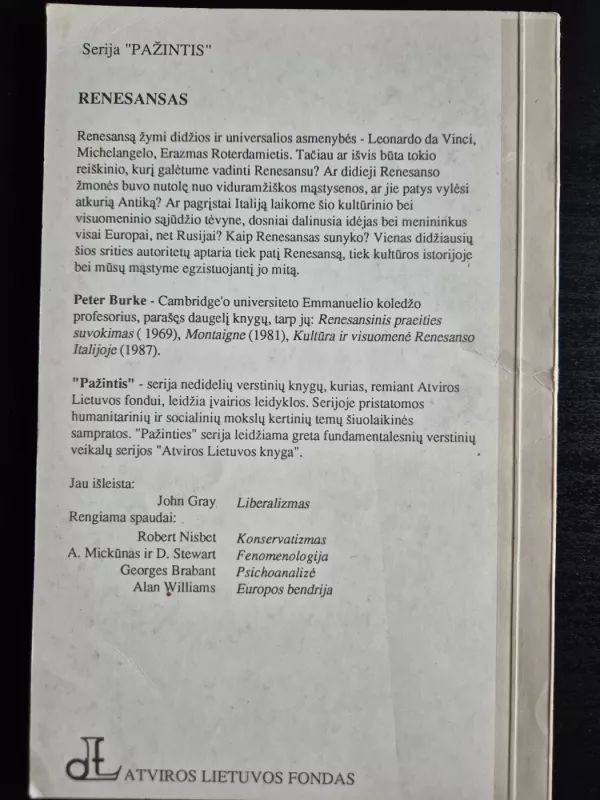 Renesansas - Peter Burke, knyga 3