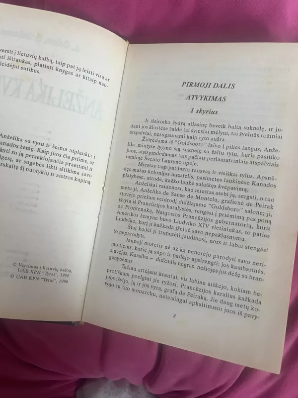 Anželika Kvebeke - Ana Golon, Seržas  Golon, knyga 5